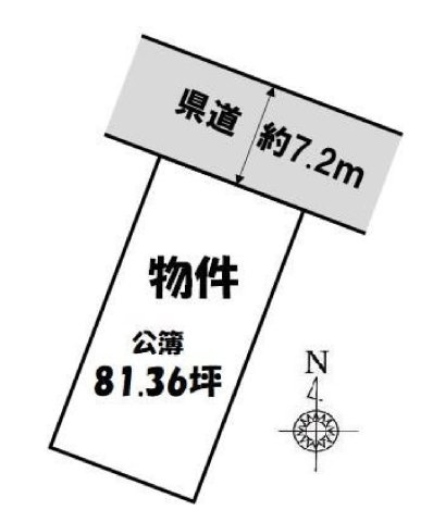 下野市薬師寺　売地の土地図