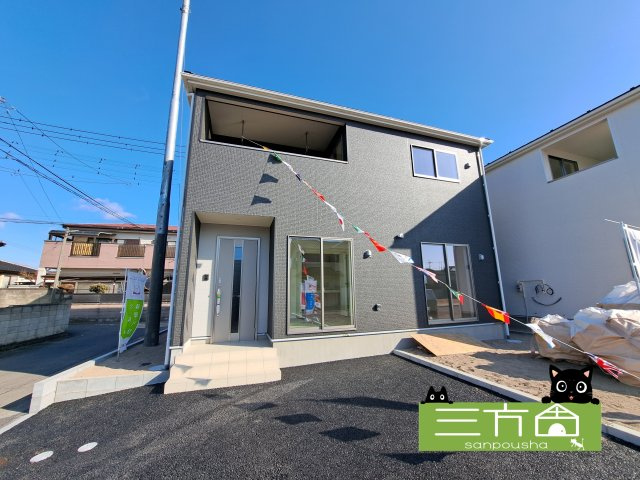 新築　桐生市新里町新川第1　クレイドルガーデン　１号棟の外観|現地写真　完成しました！ご内覧等、お気軽にお問合せください♪　							

