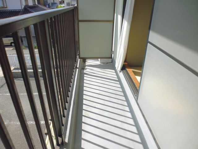 押部マンションのバルコニー