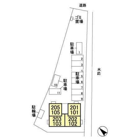 ティアラ　中丸の区画図