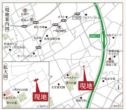 仲介手数料不要　リーブルガーデン東区戸島西第七【長嶺小・長嶺中】の地図|カーナビ➡熊本市東区戸島西７丁目10番66号