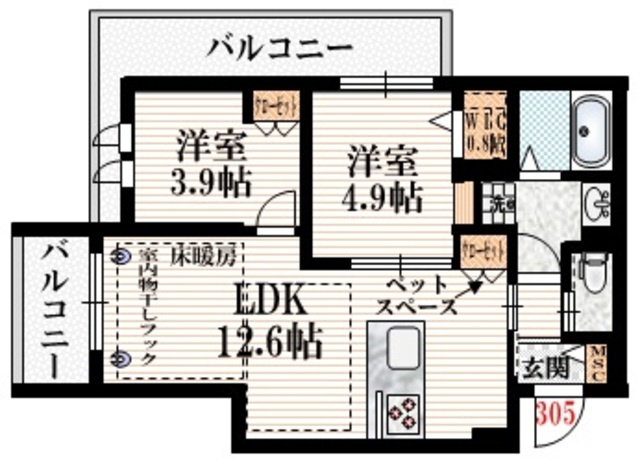 グレースコートの間取り