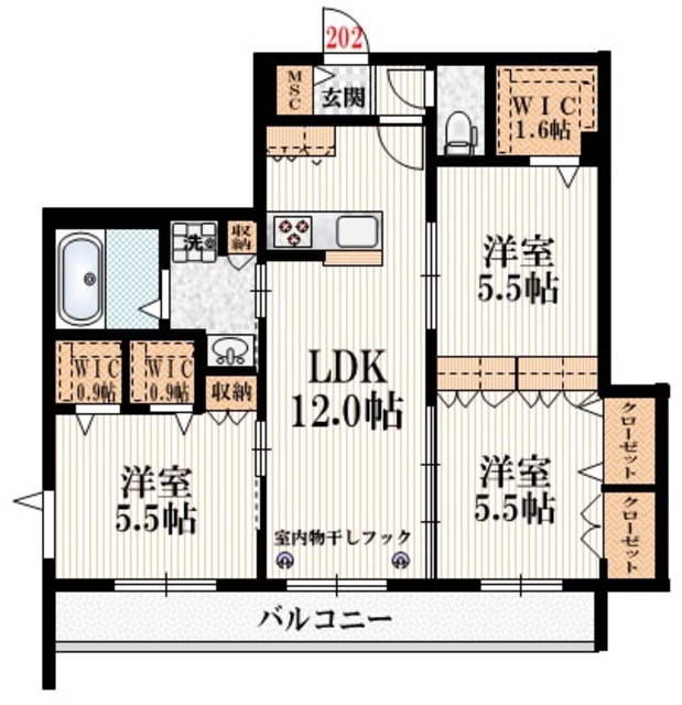 アーデル烏山の間取り