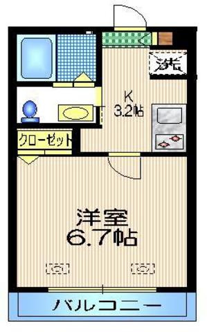 メゾン　ボナールの間取り|2008年築　独立洗面台　システムキッチン