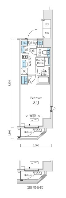 アーバンコア本郷の間取り|1K