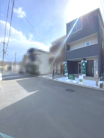 【成約済】乙訓郡大山崎町大山崎尻江の前面道路含む現地写真|前道：北側公道幅員約5.7m