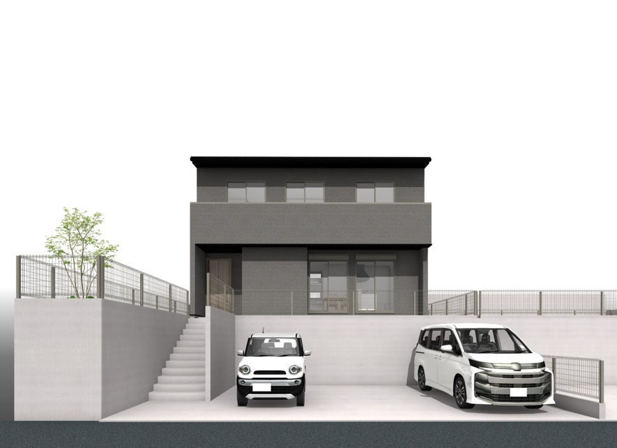 高知市西秦泉寺・西棟-建築条件付き-売土地の完成予想図|イメージです。