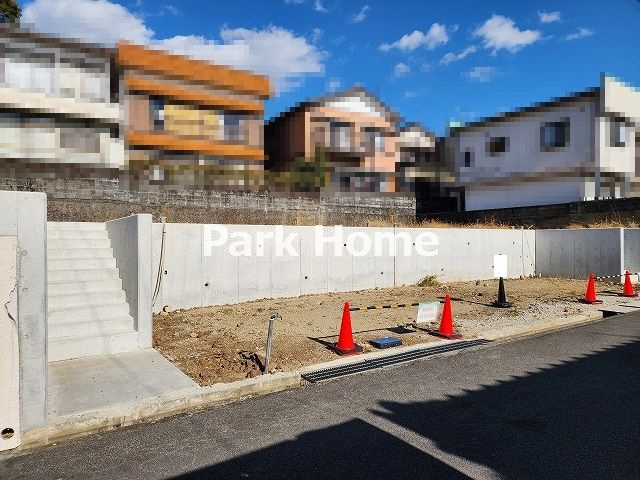 高知市西秦泉寺・西棟-建築条件付き-売土地の外観|西棟＆東棟・2024.12月中旬：現況（2区画）