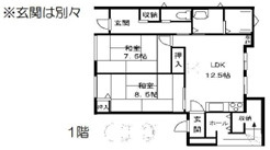 右京区西院上今田町　店舗戸建の間取り