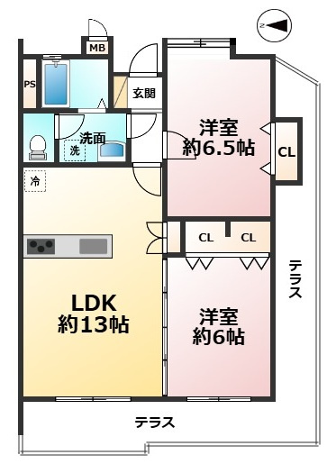 【間取り】 | 東峰マンション香住ヶ丘