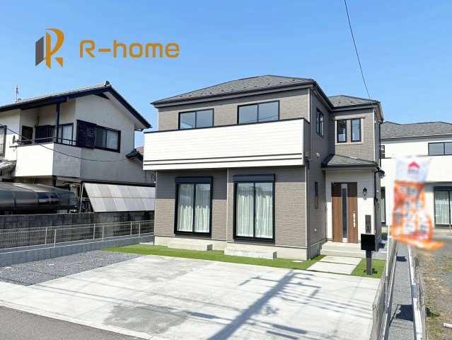 水戸市見和9期　新築戸建て　3号棟の外観|ご予約を頂ければ、『平日』はもちろん『早朝』や『夜間』もご見学可能です♪お気軽にお申し付けください♪