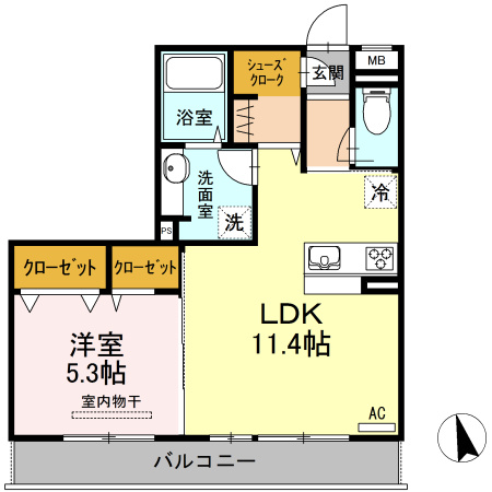 Ariaの間取り|使い勝手の良い間取りです♪
