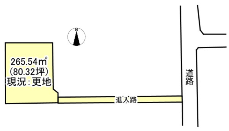 売土地の土地図