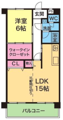YKハイツ宮の上の間取り