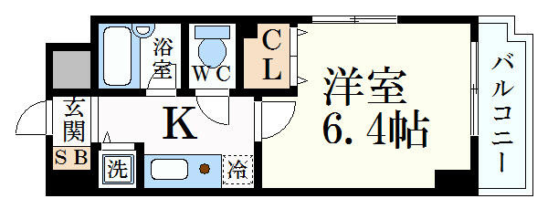 YKハイツ西明石の間取り