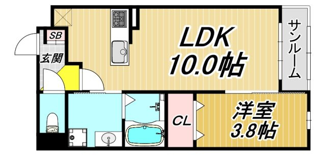 ピュアハート武庫之荘の間取り