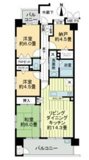 【間取り】 | ライオンズガーデン武庫之荘