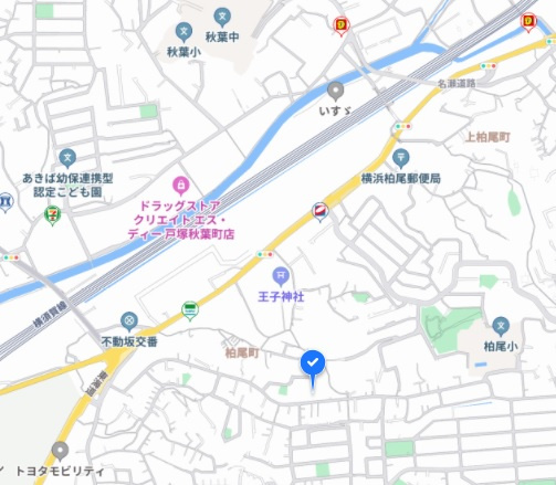 サニーヒルズ戸塚Bの地図
