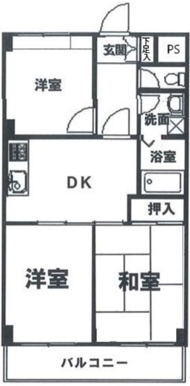 ブルームライフ市川（旧　エヴァーグリーン市川）の間取り