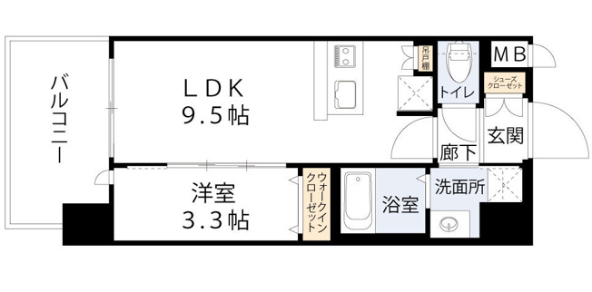 【間取り】 | D.Clarest玉造