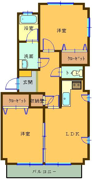 フォンテーヌ竹島の間取り| 