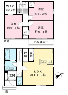 イーストヴィラ和泉府中の間取り