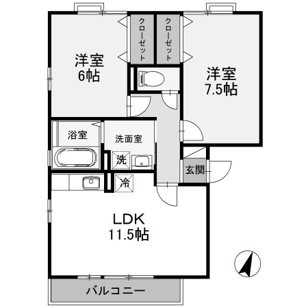 【間取り】 | リビングタウン双葉A