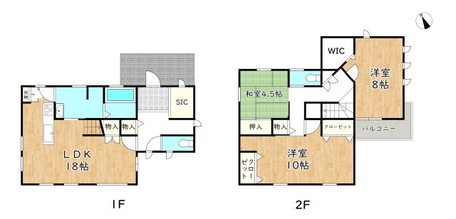 姫路市御立東1丁目/中古戸建の間取り