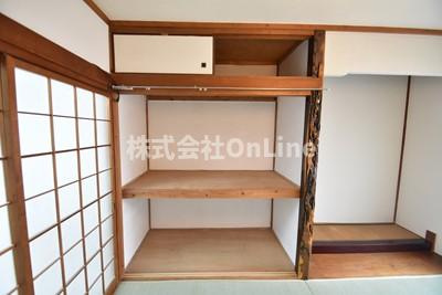 八尾市黒谷４丁目の一戸建ての収納