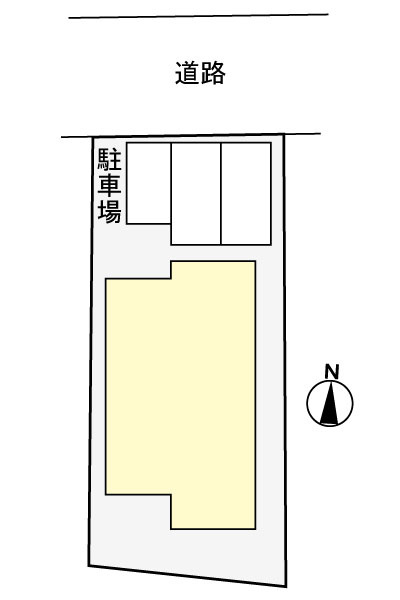 祠峯三丁目戸建の区画図