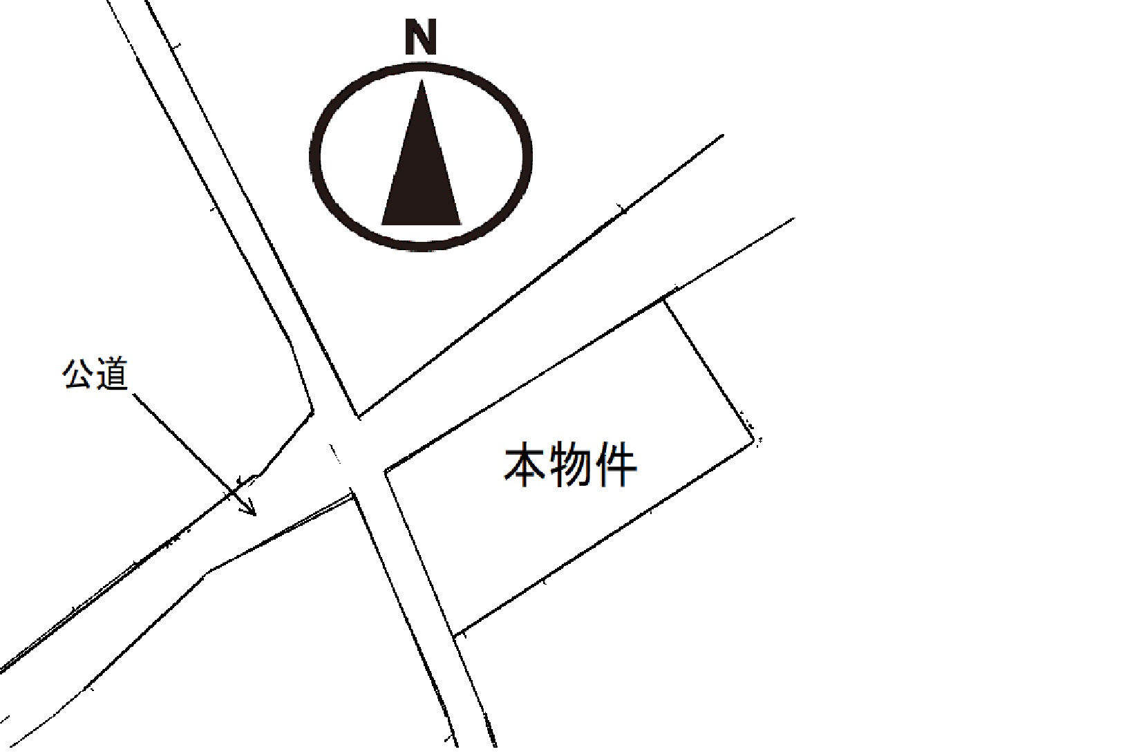 新居町四丁目売土地の土地図