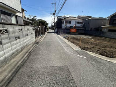【前面道路含む現地写真】 | 山科区御陵中筋町　売地（建築条件付き）