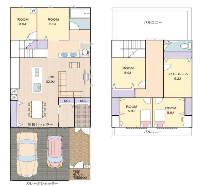 東香里園町　中古一戸建ての間取り|間取り図はいかがですか？ご希望を叶える間取りですか？リビングの広さは？水回りの位置は？カウンターキッチン？など色々な情報が集約されています。弊社ではリフォームなどのご相談も承っております。