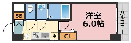 gm難波ウエストD.C.の間取り