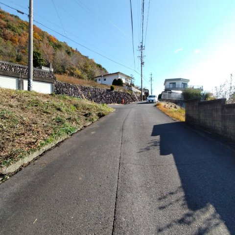 ６４４４９　岐阜市上土居土地の前面道路含む現地写真