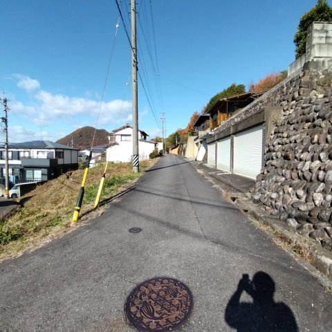 ６４４４９　岐阜市上土居土地の前面道路含む現地写真