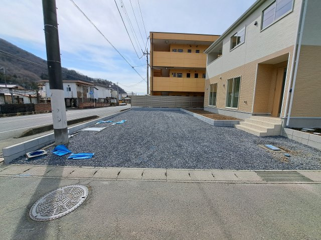 新築　桐生市菱町第2　クレイドルガーデン　１号棟　の駐車場|現地写真　駐車スペースは3台分可能です！
