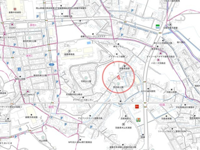 【地図】 | 羽島　馬庭駐車場