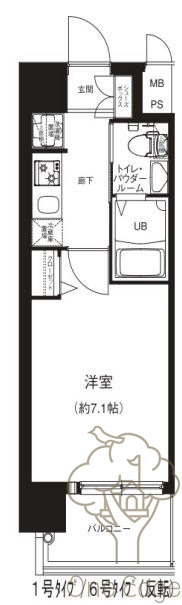 エグゼ天神橋の間取り
