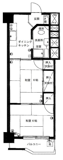 【間取り】 | 新大阪第２ダイヤモンドマンション | 最上階・オーナーチェンジ物件