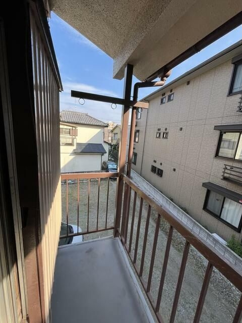 中台荘のバルコニー