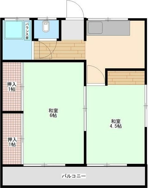 中台荘の間取り