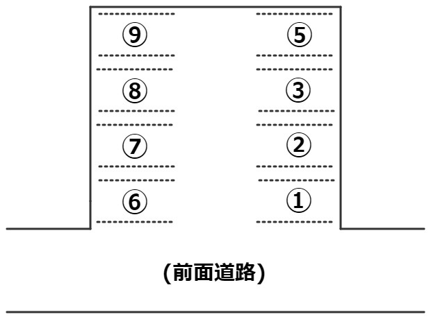 【区画図】 | 赤堀新町駐車場Ｔ