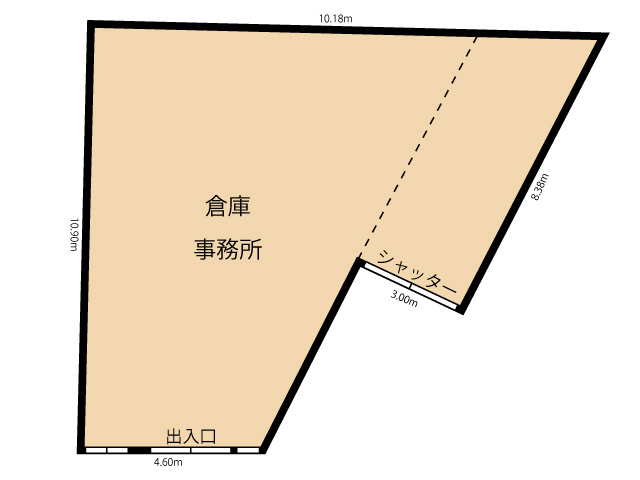 【区画図】 | 【店舗・事務所】横手市柳田字笹崎 敷地面積335.4坪 国道13号線ロードサイド店舗・事務所