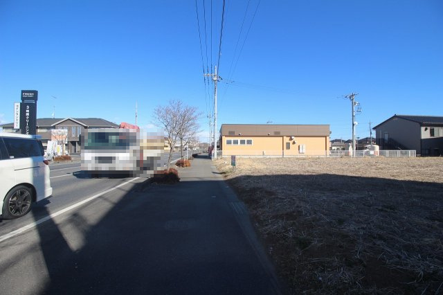 結城市結城の前面道路含む現地写真|西側道路（2025年1月撮影）