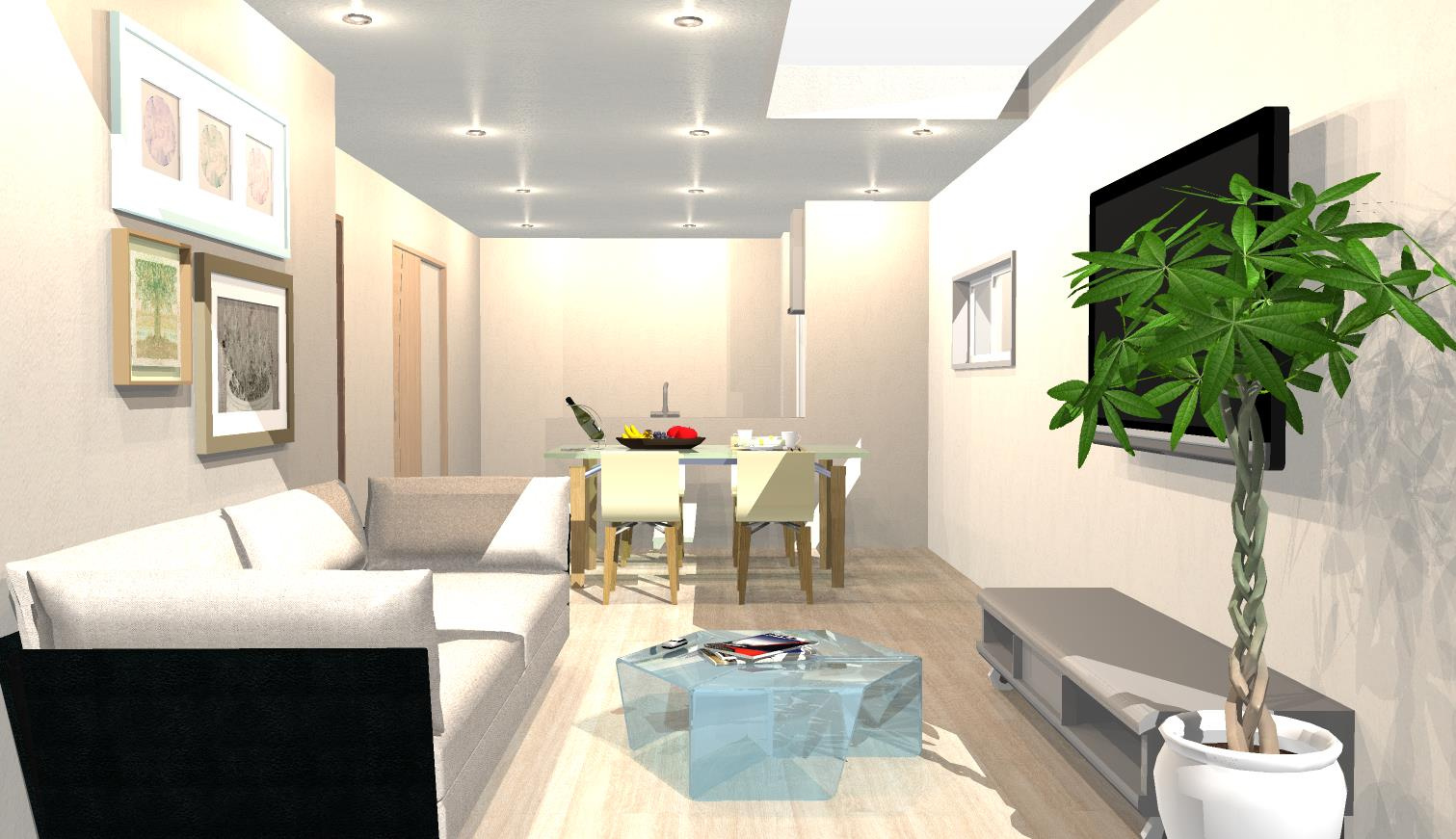 深草大亀谷東寺町　建築条件付き土地の外観パース|【イメージパース】