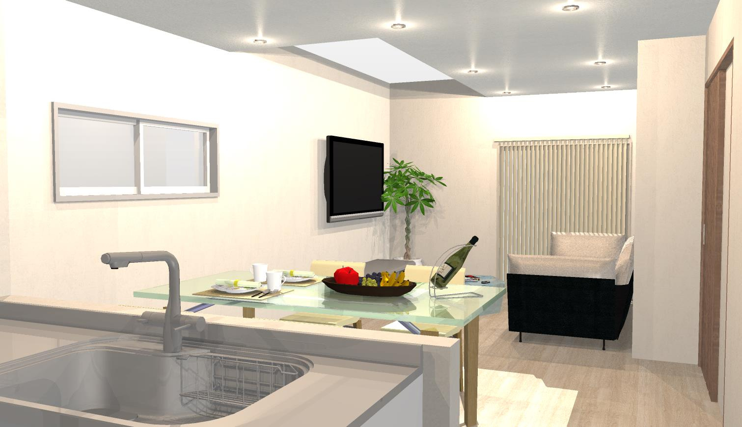 深草大亀谷東寺町　建築条件付き土地の外観パース|【イメージパース】