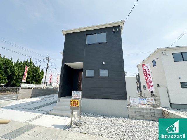 桜井市大豆越　第6期　新築一戸建ての外観|お客様に長く安心して住んでいだだける事にこだわった家づくり！住んでからのアフターサービスにもしっかりと取り組んでいます！