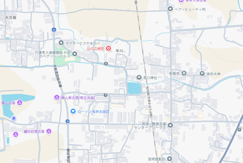 桜井市大豆越　第6期　新築一戸建ての地図