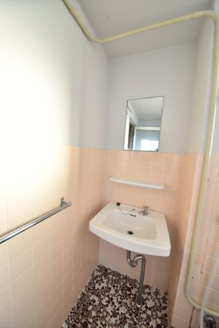 苔口マンションの洗面所